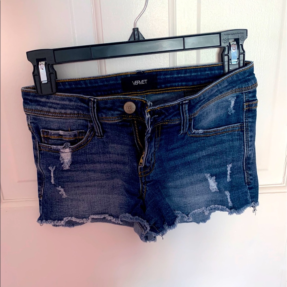 Vervet dark blue Jean shorts